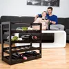 Relaxdays Weinregal Holz, HxBxT:52x52x25cm, robust, 4 Produktbild-Vorschau 2
