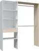 Dmora Guardaroba Grande Fierozzo 40x187h cm Bianco, Anteprima dell’immagine prodotto 1