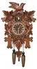 Wandklok met kuukelalarm, Scandinavische vintage stijl, Productafbeelding-voorbeeld 1