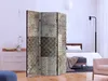 3-teiliger Doppelseitiger Vlies Paravent - Geometric Produktbild-Vorschau 5