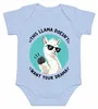 Esta camiseta para bebé con estampado de alpaca dice: "Esta Vista previa de la imagen del producto 1