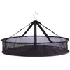 A black mesh drying net with a hook for hanging. Produktbild-Vorschau