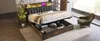 A modern bedroom with a bed featuring integrated storage and LED lighting. Voir les images du produit