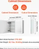 Armoire à pharmacie avec éclairage et miroir HD en 3 Voir les images du produit 2