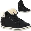 Mytrendshoe Warm Gefütterte Damen Sneakers High Kunstfell Produktbild-Vorschau 1
