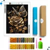 Haft diamentowy ARTULIO - Motyl na róży w czarno-złotych Podgląd zdjęcia produktu 2