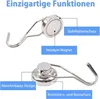 Magnethaken Extra Stark 20kg Neodym Magnete mit Haken 25mm Produktbild-Vorschau 2