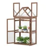 COSTWAY Serre de jardin à 3 étages avec toit ouvrant, Voir les images du produit 1