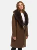Tazzio Damen Wintermantel F811 (Braun, S) Produktbild-Vorschau 5