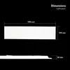hoftronic LED-Panel 120x30 cm 36W 3000K 4320 lm UGR22 Produktbild-Vorschau 6