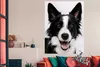 MuchoWow® Poster Fröhlicher Border Collie 120x160 cm - Produktbild-Vorschau 3