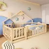 Merax Lit d'enfant 90x190 cm, Lit plat avec barre de Voir les images du produit 3