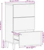 vidaXL Sideboard Braun 40 x 33,5 x 75 cm Massivholz Mango Produktbild-Vorschau 7