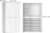 Vicco Kleiderschrank Claus, 111 x 191.5 cm mit 6 Türen, Produktbild-Vorschau 3