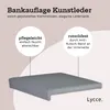 Klemmkissen mit 1 Leiste Bankauflage Sitzpolster hochwertiges Kunstleder grau Produktbild-Vorschau
