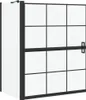 vidaXL Paroi de douche noire et transparente 100 x 68 x 128 Voir les images du produit 1