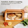 Creative Home Drevený Jelše Kôš na Chlieb | 38 x 28,5 x Náhľad obrázku produktu 8