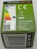 The image shows the packaging of an LED spotlight. Produktbild-Vorschau