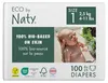 NATY - Paquet de 4 paquets de couches taille 1 nouveau-né Voir les images du produit 3