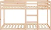 A wooden bunk bed frame against a white background. Produktbild-Vorschau