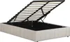 Lit double en velours avec coffre "Meribel" - Beige - 140 x Voir les images du produit 3