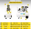 A diagram of an air compressor with numbered labels pointing to different parts and a legend below. Produktbild-Vorschau