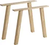 Woood Tablo, set di 2 tavoli, legno di quercia, forma a Anteprima dell’immagine prodotto 1