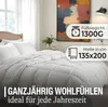 Ganzjahres Bettdecke 135x200 - Federbettdecke Decke mit Produktbild-Vorschau 2