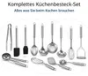 Set di utensili da cucina JustValue in acciaio Anteprima dell’immagine prodotto 7