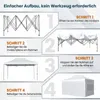 COSTWAY Tente pop-up 3 x 4,5 m, tente pliable imperméable Voir les images du produit 8