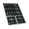 Opel Motorsport Official Sticker Set, Logo noir et chrome, Voir les images du produit 2