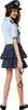 A young girl dressed as a police officer, posing for a product image. Produktbild-Vorschau