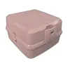 Brot- und Lunchbox mit 4 Fächern Vesperdose Rosa 1400ml Produktbild-Vorschau 1
