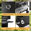 BBQ Holzkohle Grillwagen mit Deckel, Ablage und Produktbild-Vorschau 7