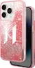 A pink glitter phone case with a large white Karl Lagerfeld logo on a white background. Náhled obrázku produktu