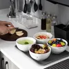 MALACASA Schüssel Set, Serie Regular, 4-tlg 750ml Marmor Produktbild-Vorschau 8