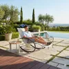 Schaukelliege Sonnenliege Liegestuhl Relaxliege Gartenliege Produktbild-Vorschau 1