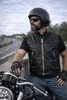 PAULGOS gilet in pelle biker cowl club waistcoat chopper Anteprima dell’immagine prodotto 12