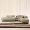 sweeek - Organisches 3-Sitzer-Ecksofa mit strukturiertem Produktbild-Vorschau 4