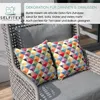 Selfitex 2er Set Bunte Couchkissen 40x40 cm, Sofakissen mit Produktbild-Vorschau 5