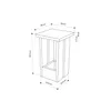 Decortie Tasos Beistelltisch Saphir Eiche 30x30x50,5 cm Produktbild-Vorschau 5