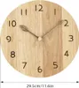 Wanduhr 30x30cm aus Massivholz, lautlos, batteriebetrieben, Produktbild-Vorschau 7