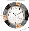 SensaHome Wanduhr YS1002 – Wasserdichte Harz-Steinoptik Produktbild-Vorschau 8