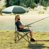 COSTWAY Campingstuhl faltbar, Klappstuhl mit Schirm, Sitz, Produktbild-Vorschau 2