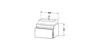 Konsolenunterschrank DURASTYLE 512x800x548mm betongrau Produktbild-Vorschau 2