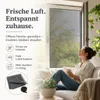 Fliegengitter Fenster 100 x 100 cm Anthrazit mit Klettband Produktbild-Vorschau 4