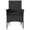vidaXL Chaises de jardin avec coussins 2 pcs. noir poly Voir les images du produit 5