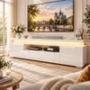 Mueble de TV INONEFT de 180 cm con LED y USB, mueble de TV Vista previa de la imagen del producto 2