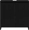 vidaXL Badschrank Schwarz Eichen-Optik 60x33x61 cm Produktbild-Vorschau 6