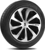 13" Zoll Radkappen Schwarz Silber Radzierblenden Radblenden Produktbild-Vorschau 9